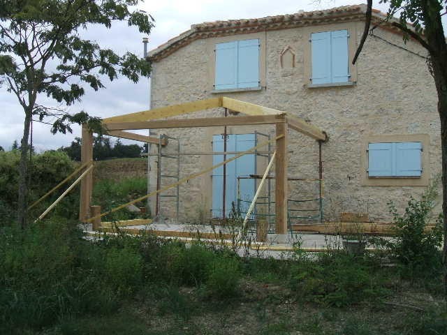Creating the Outside Dining area